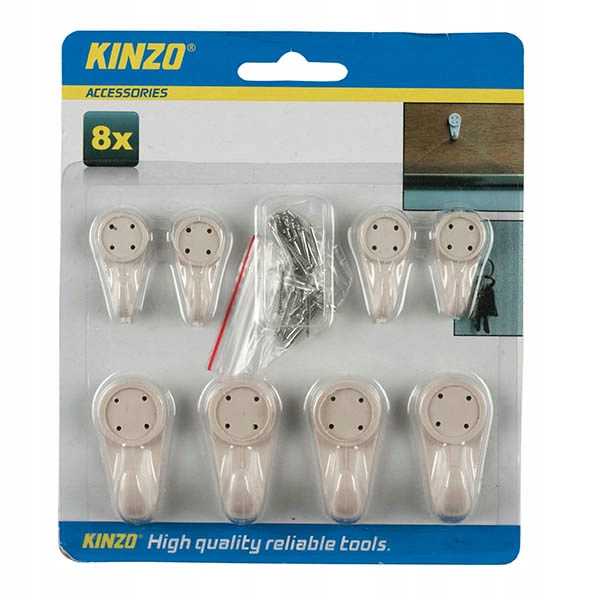

Kinzo haczyki na ścianę 8 szt