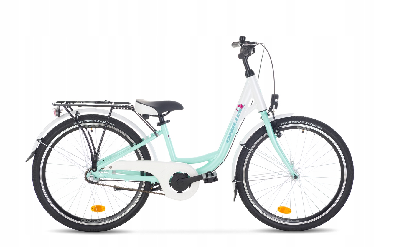 Rower trekkingowy damski Onilus Nena 24" rama 12" miętowo-biały 2025