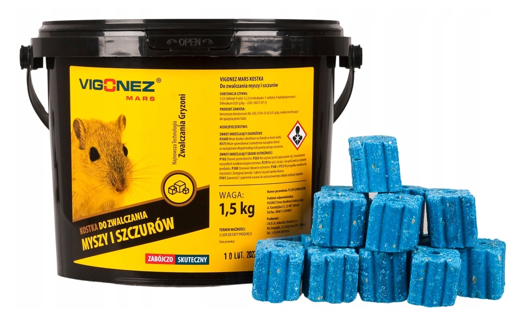 

Kostka Trutka Do Zwalczania Myszy I Szczurów 1,5KG