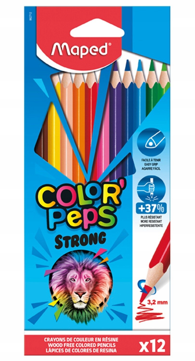 

Kredki Colorpeps Strong trójkątne Maped