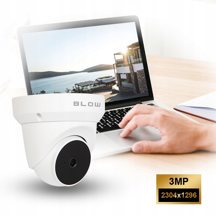 Kamera BLOW WiFi H-403 3MP obrotowa interkom IP66 Klasa szczelności kamery IP66