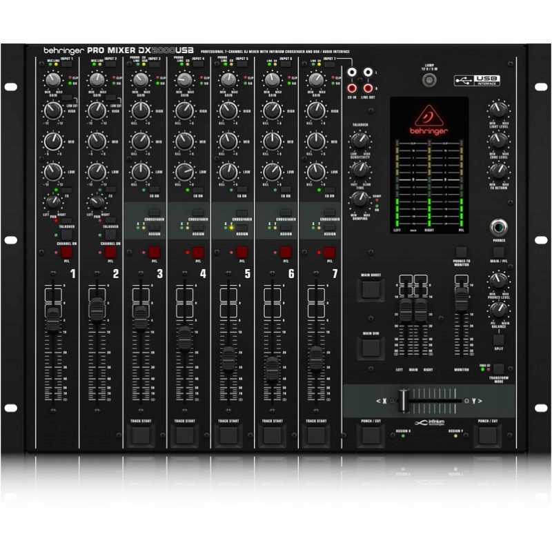 Behringer DX2000USB Pro Mixer – profesionálny 7-kanálový Dj mixér
