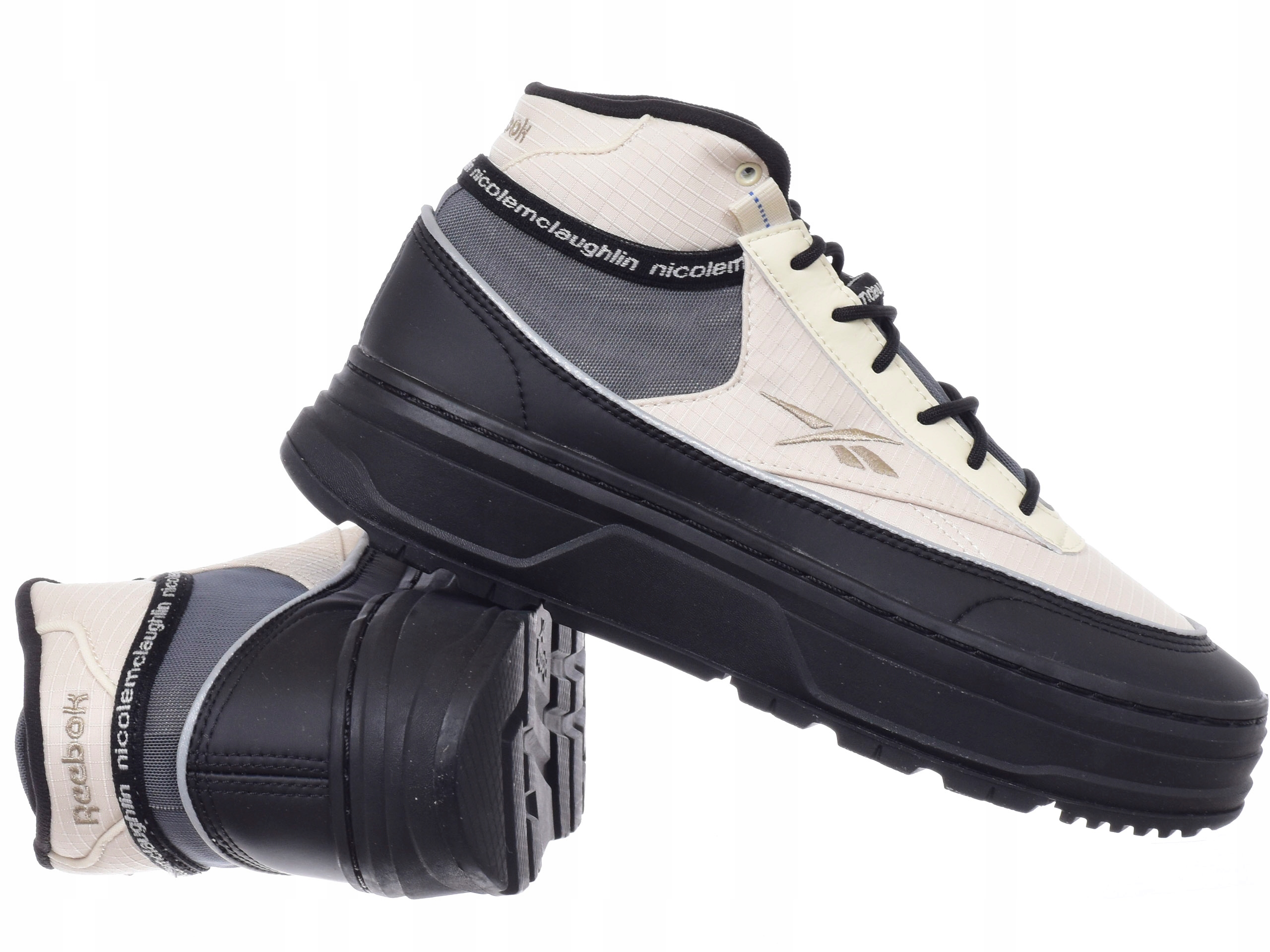 Dámské boty Reebok Club C Geo Mid Nm HP9260 černo-šedo-krémové