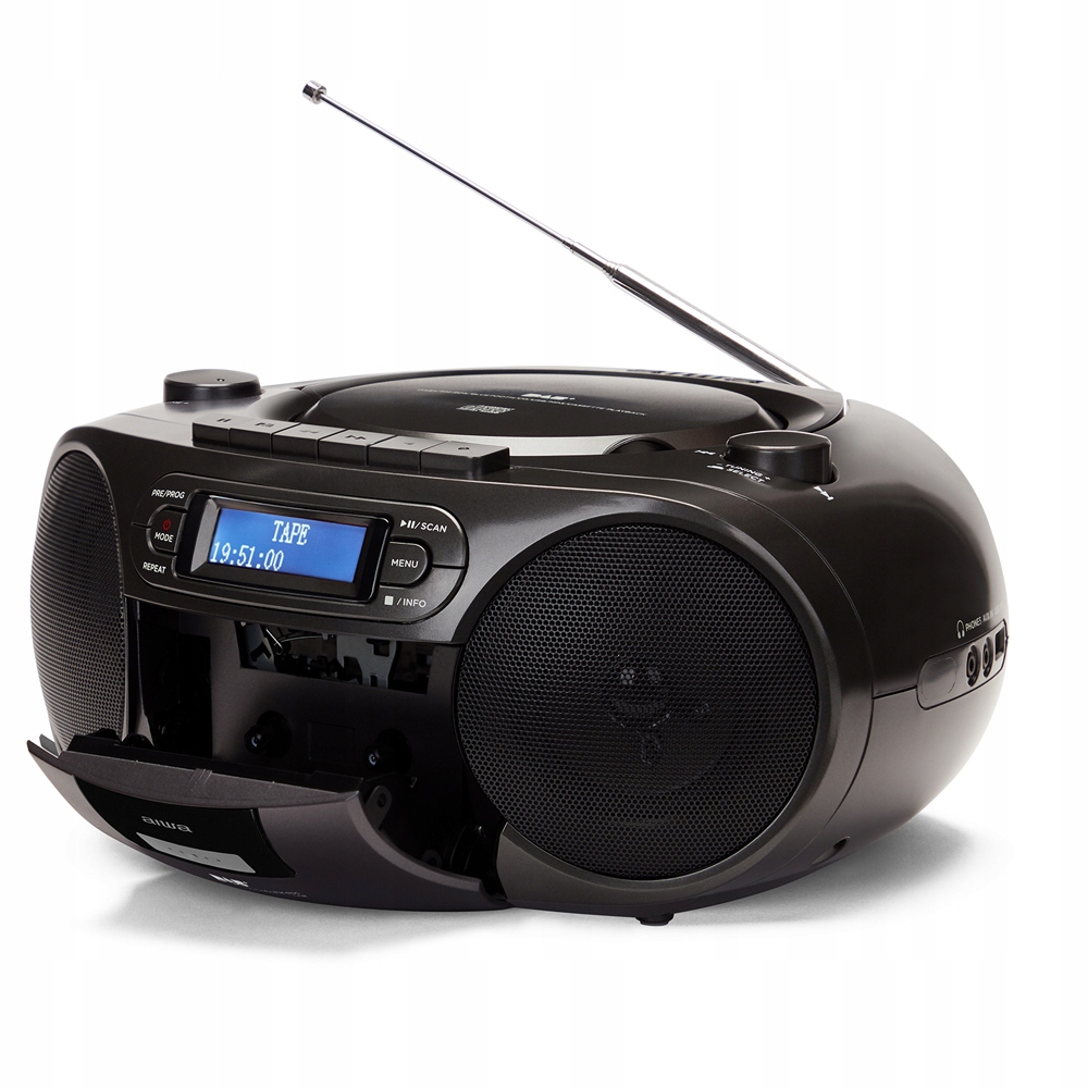 BOOMBOX RADIOODTWARZACZ AIWA BBTC-660DAB/BK DAB+ BLUETOOTH CZARNY Kolor czarny