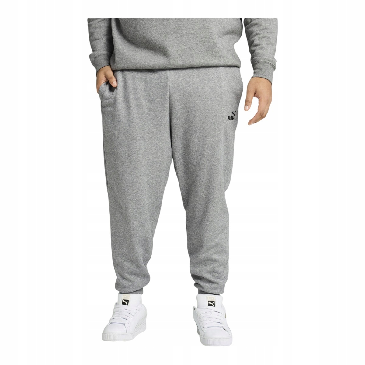 Puma Pánské Teplákové Kalhoty Ess NO.1 Logo Sweatpants Šedé vel. L