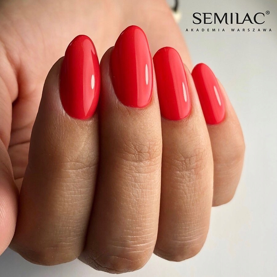 SEMILAC 133 Tutti Frutti UV LED Lakier Hybrydowy 7ml Kolor Odcienie czerwieni i różu