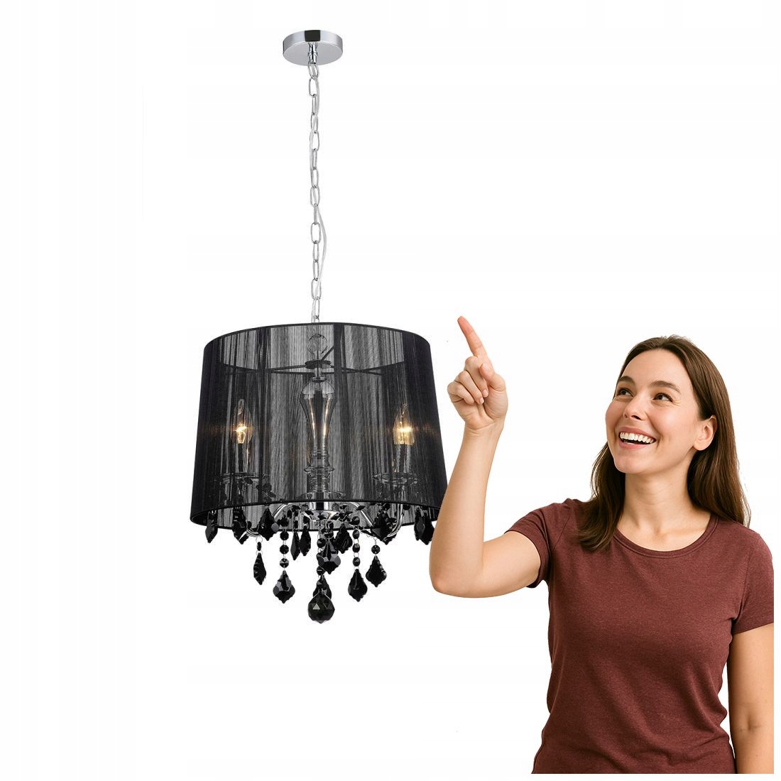 Závesná lampa Cornelia MDM-2572/3 Bk Italux