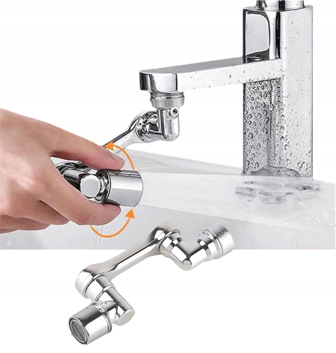 OBROTOWY PRZEDŁUŻACZ DO KRANU AERATOR PRZEDŁUŻKA Wysokość 12 mm