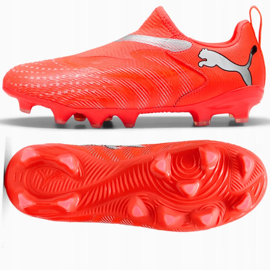 Puma Future 9 Match LL Jr Fg/ag (35) Dětské lankové boty oranžová barva