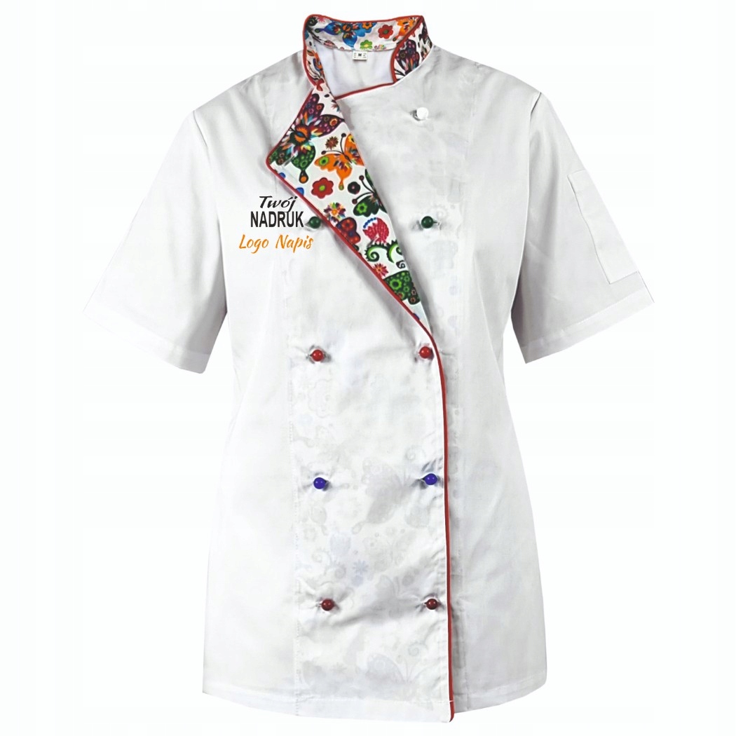 Dámská kuchařská Mikina , bílá W3, s potiskem vašeho loga, velikost L