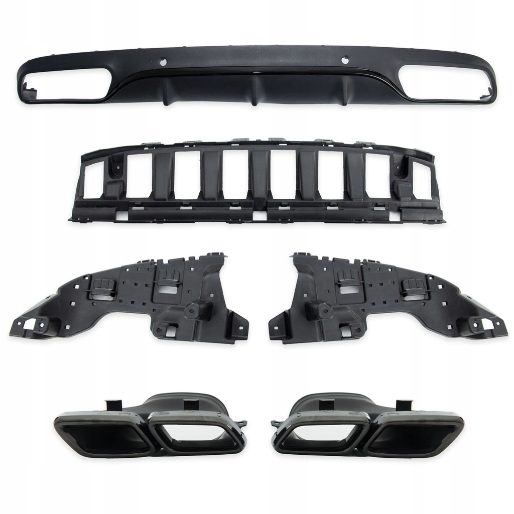 Dyfuzor tylny do MERCEDES C-Class (C205) Coupe 2015 - (czarny)