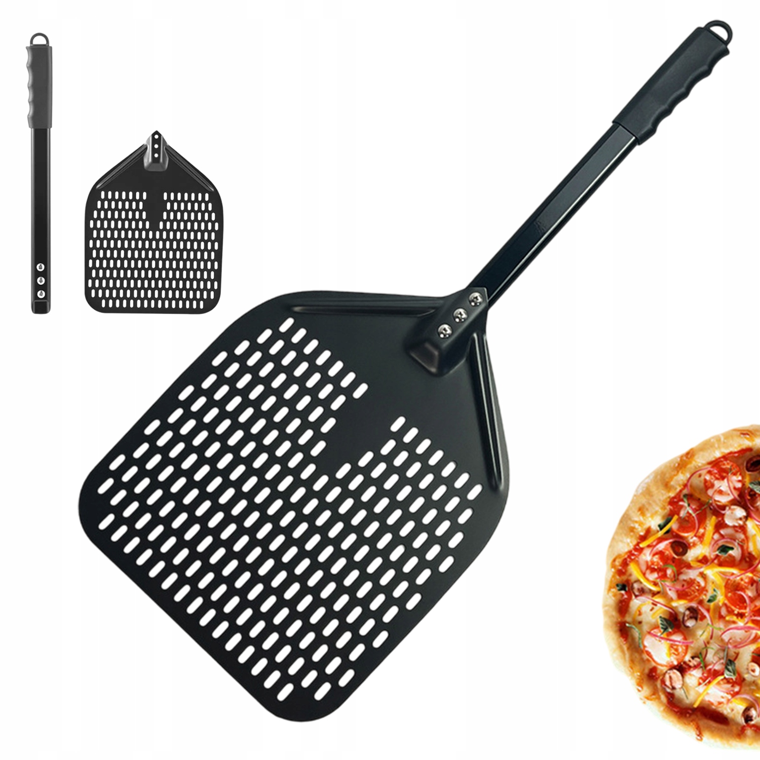 Lopatka Na Pizzu S Velkým Držákem A Ergonomickou Rukojetí 12 Palců