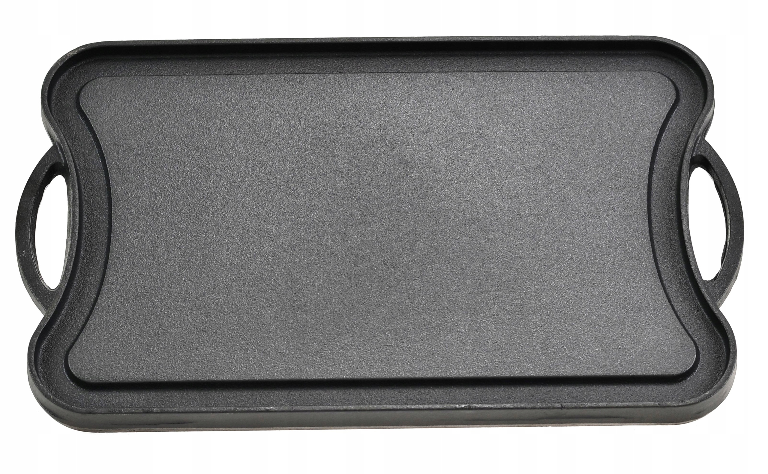 Płyta ŻELIWNA Dwustronna RUSZT na grill ognisko Patelnia Grillowa 42x26 cm Stan opakowania oryginalne