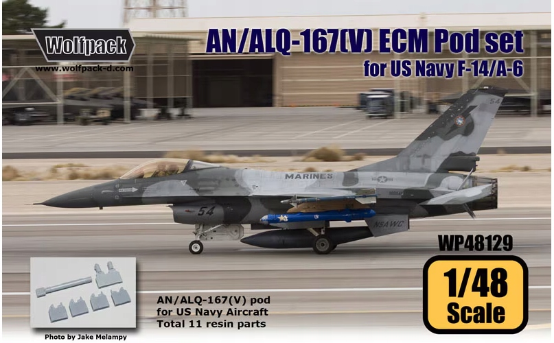 AN/ALQ-167(V) ECM Pod Set for US Navy Wolfpack WP48129 skala 1/48
