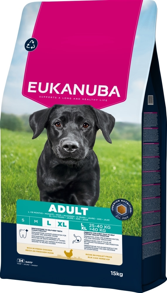Eukanuba karma sucha dla psa duże rasy kurczak 15 kg
