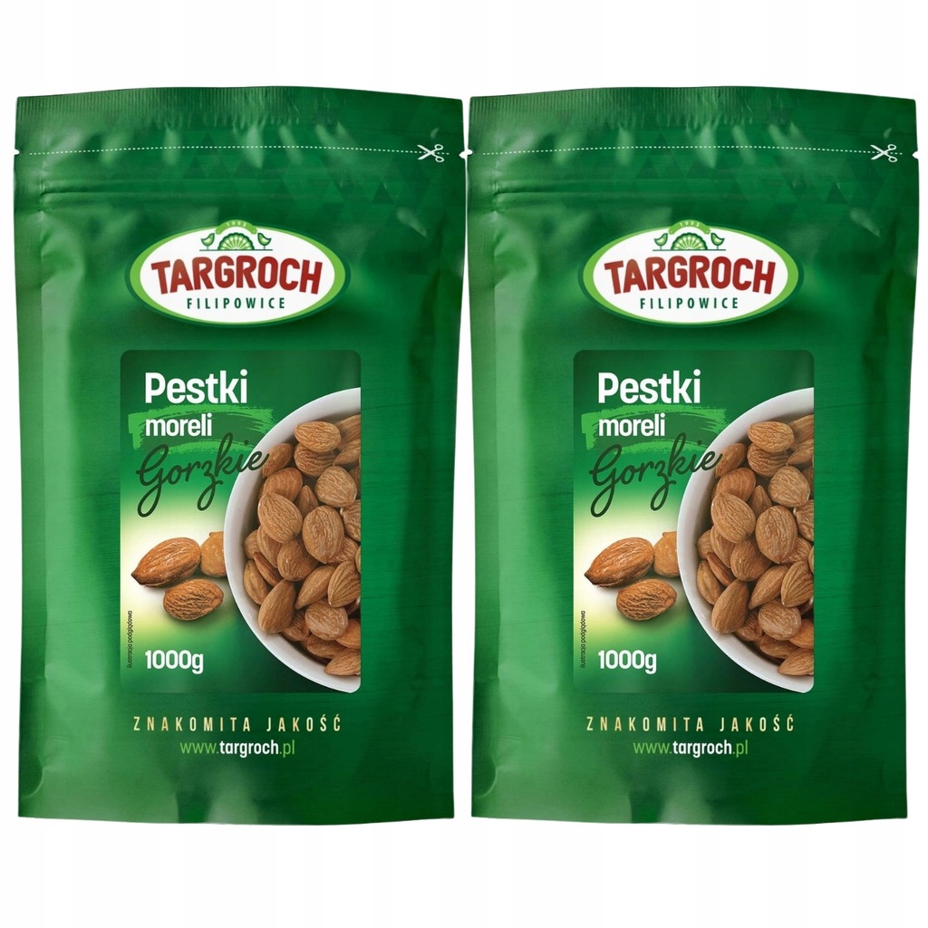 2x Pestki Moreli Gorzkie Pestka Moreli Gorzkiej 1kg Targroch