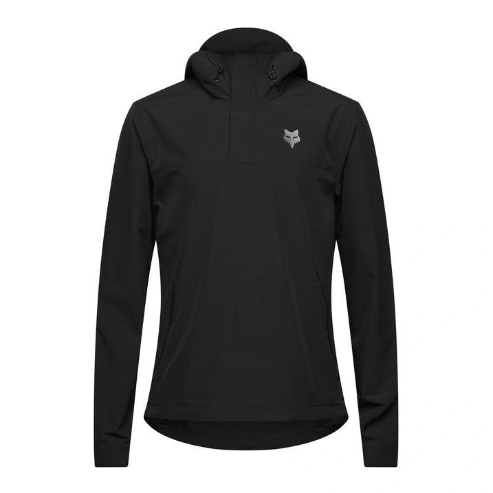 Mikina Fox Ranger Wind Pullover Black černá s kapucí
