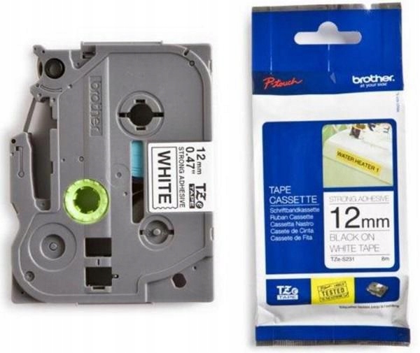 Páska Brother černá na bílé 12 mm