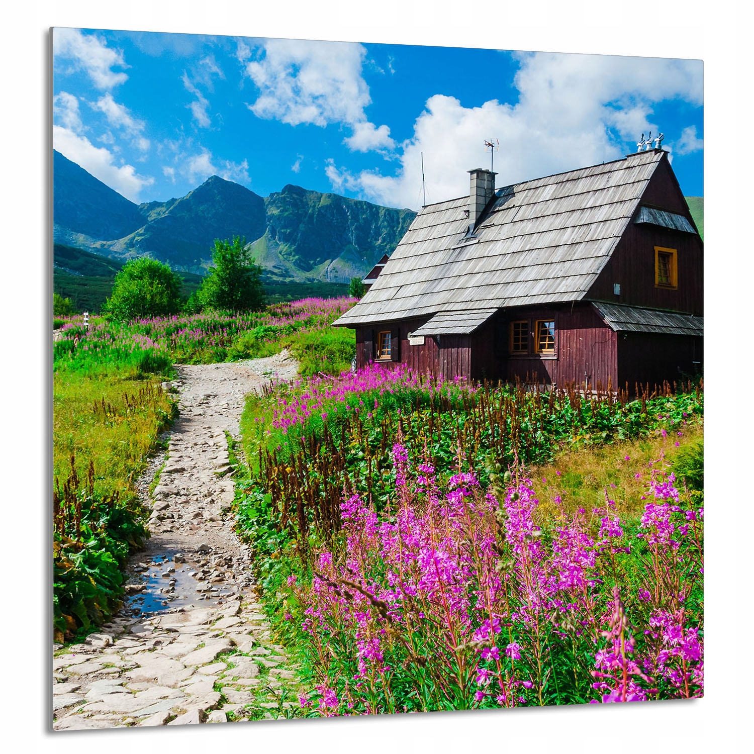 Skleněný Panel Do Kuchyně 60x65 Hory Tvrzené Sklo