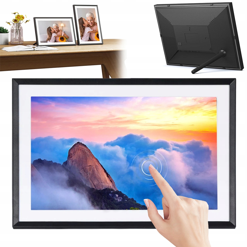 Hd Wi-fi Digitální Rámeček Na Fotografie 10,1 Palce 32 Gb Vysoká Kvalita