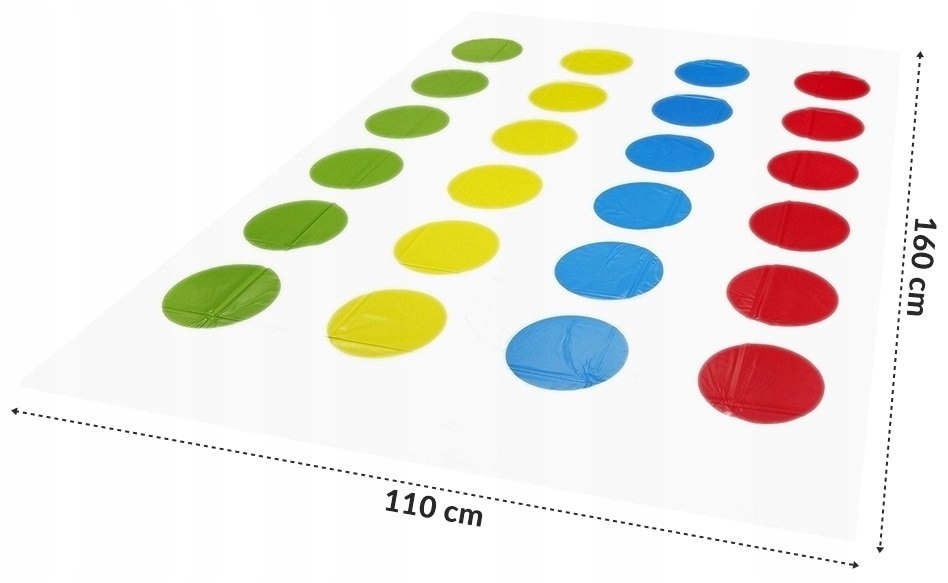 Gra Twister Zręcznościowa Rodzinna Towarzyska Wersja językowa gry angielska