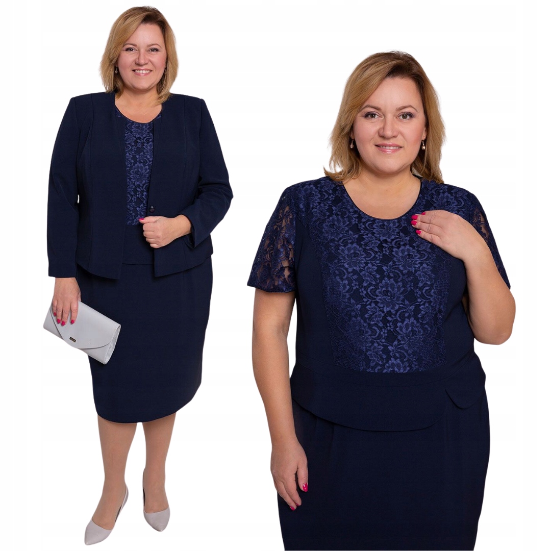 Třídílná tmavě modrá garsonka baskinka 56