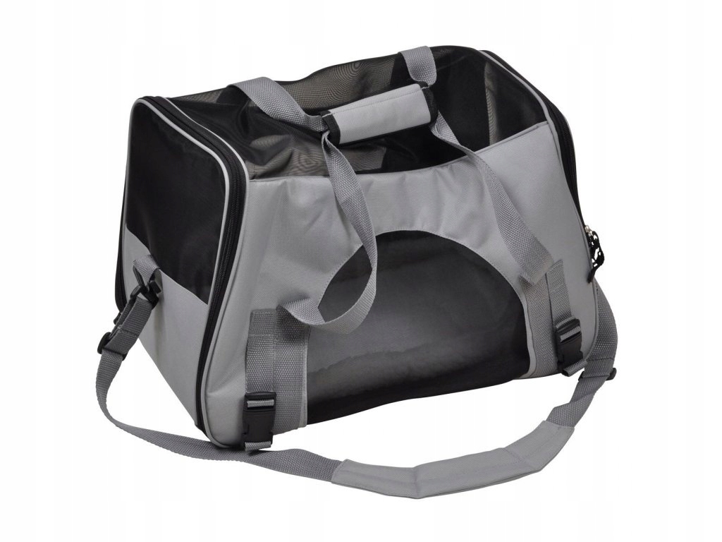 Levně Přepravní taška pro psy a kočky 48 cm, šedá
