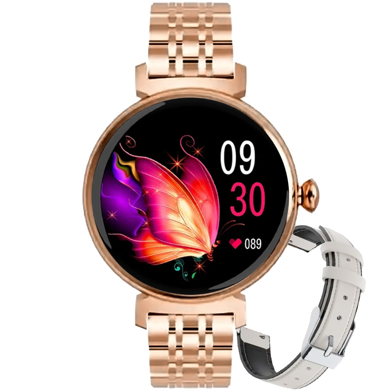 Dámské hodinky Chytré Hodinky Rubicon Hovory Bt Sms Fb 1.7 Palců Puls Kroky