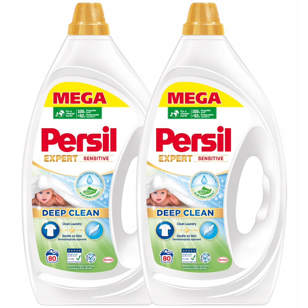 Levně Persil Sensitive Gel na praní dětského oblečení Sada 7,2l 160 praní