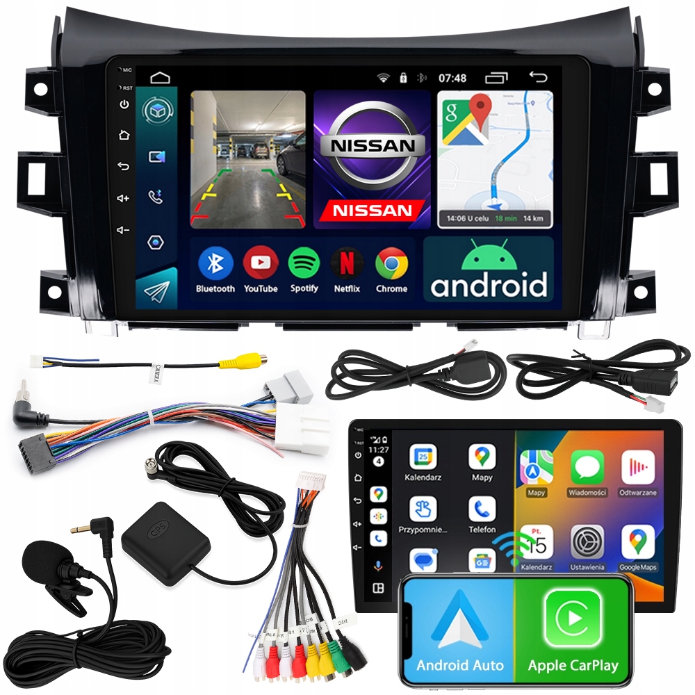 Radio Navigace Android RS-305 Nissan Navara IV 2015-2023 2GB 9"