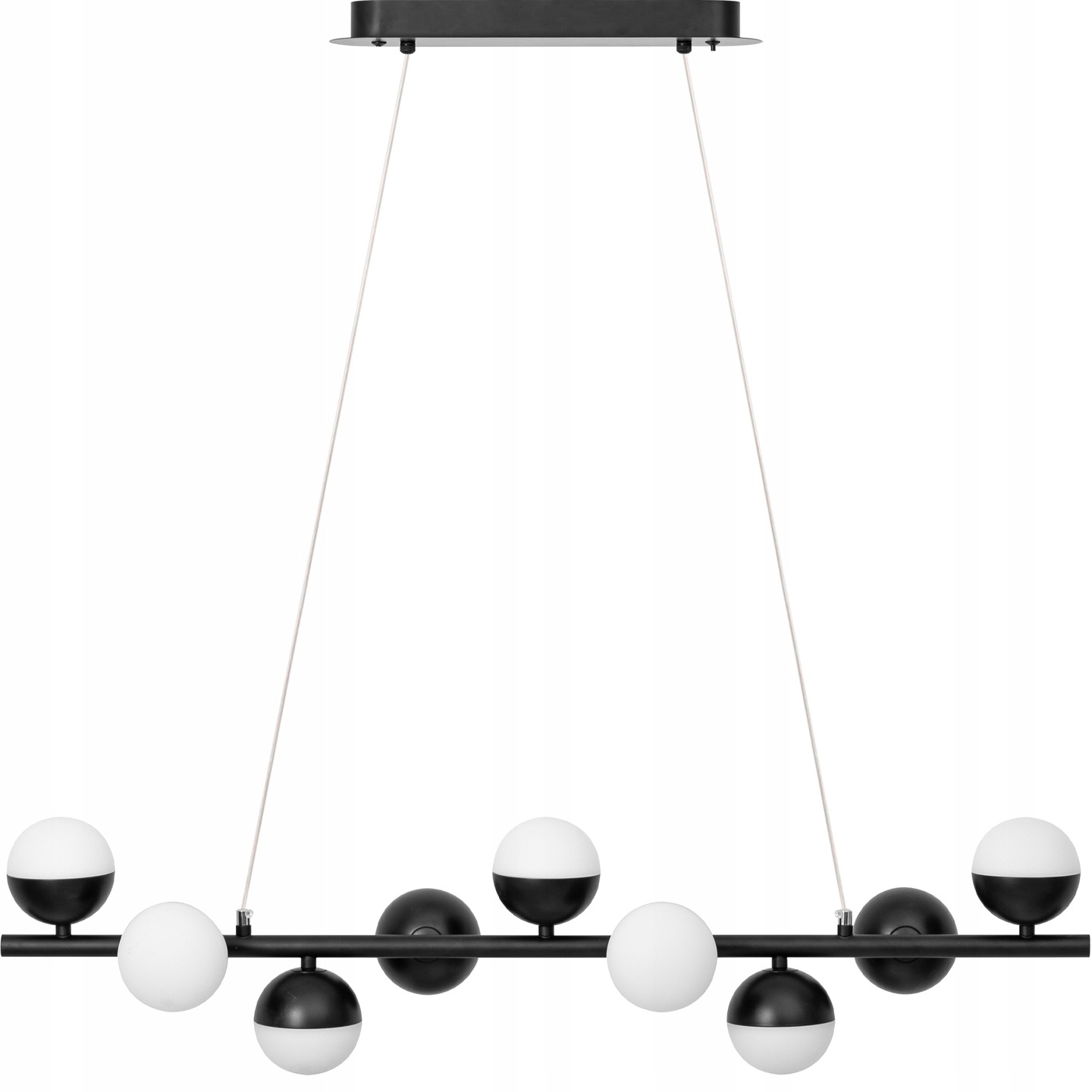 

Lampa Led Sufitowa Wisząca 9 Głowic Metalowa 90cm