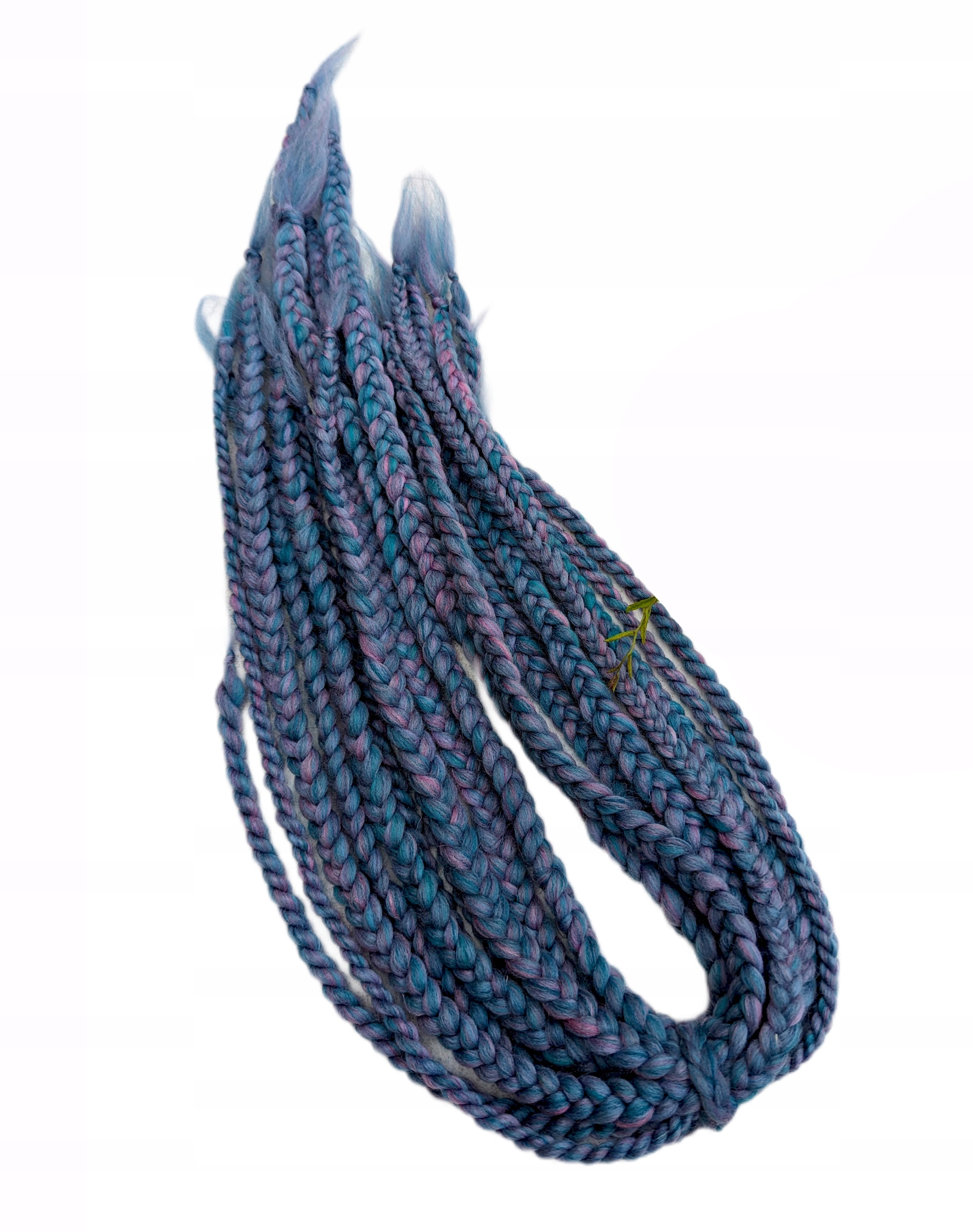 Vlněné copánky, fialové modré, Nebeské Vřesy, 5 kusů