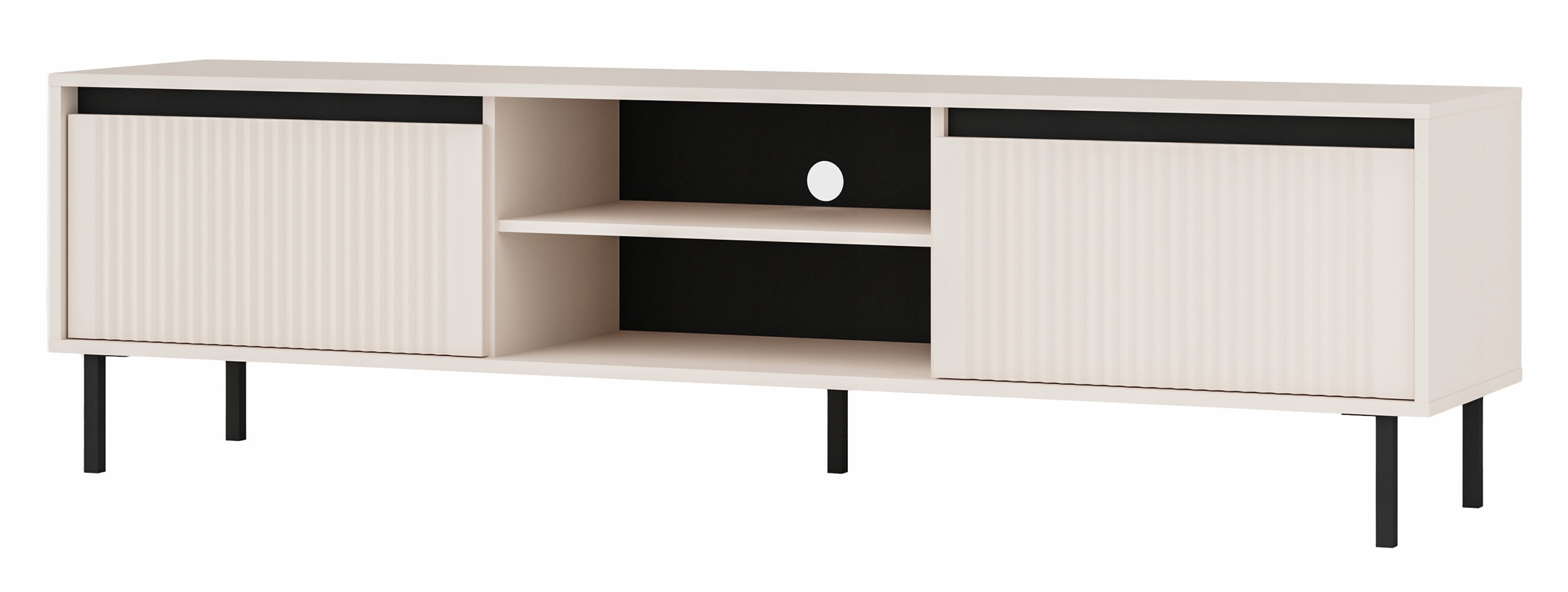 Rtv skříňka Osaka 179 cm, dvě zásuvky a polička béžová písková