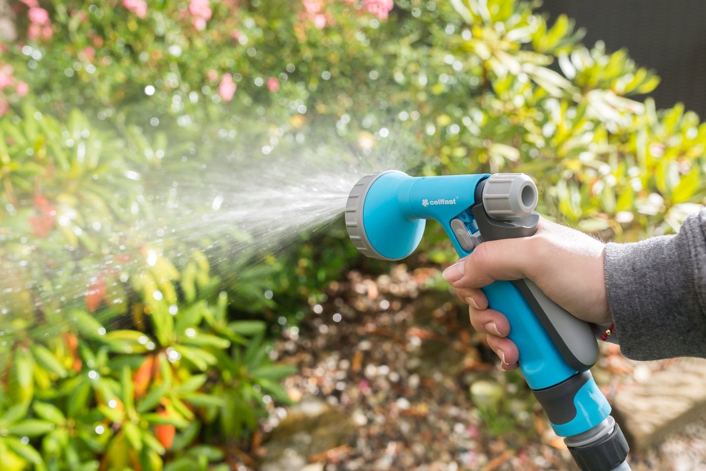 CELLFAST ZRASZACZ OGRODOWY PISTOLET RAIN IDEAL 6 FUNKCJI DO WĘŻA REGULACJA Marka Cellfast