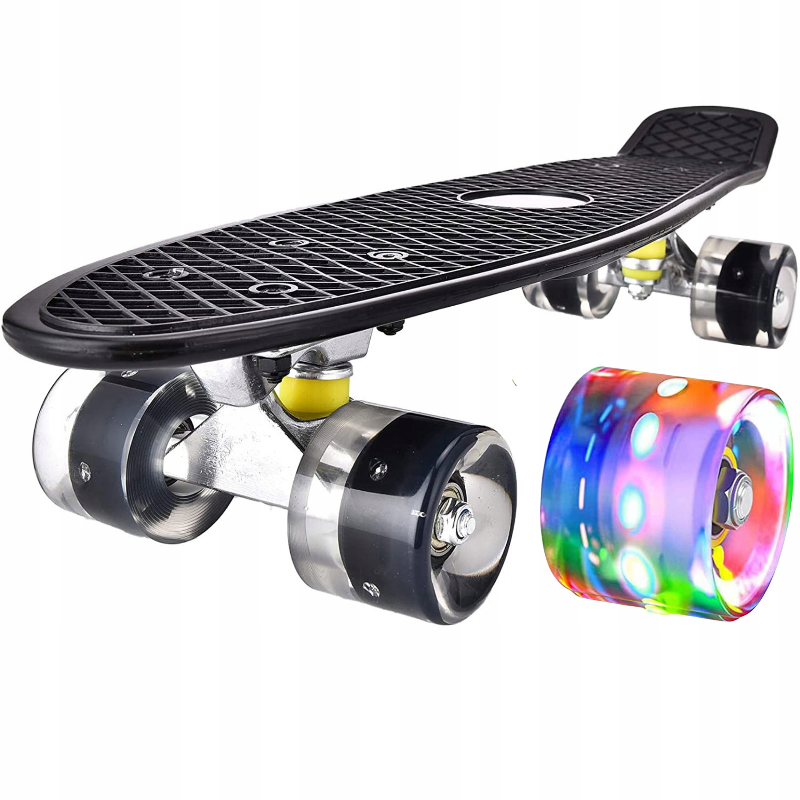 DESKOROLKA FISZKA DESKA ŚWIECĄCE KOŁA LED KOLORY RGB FISHBOARD DLA DZIECI Model 23693