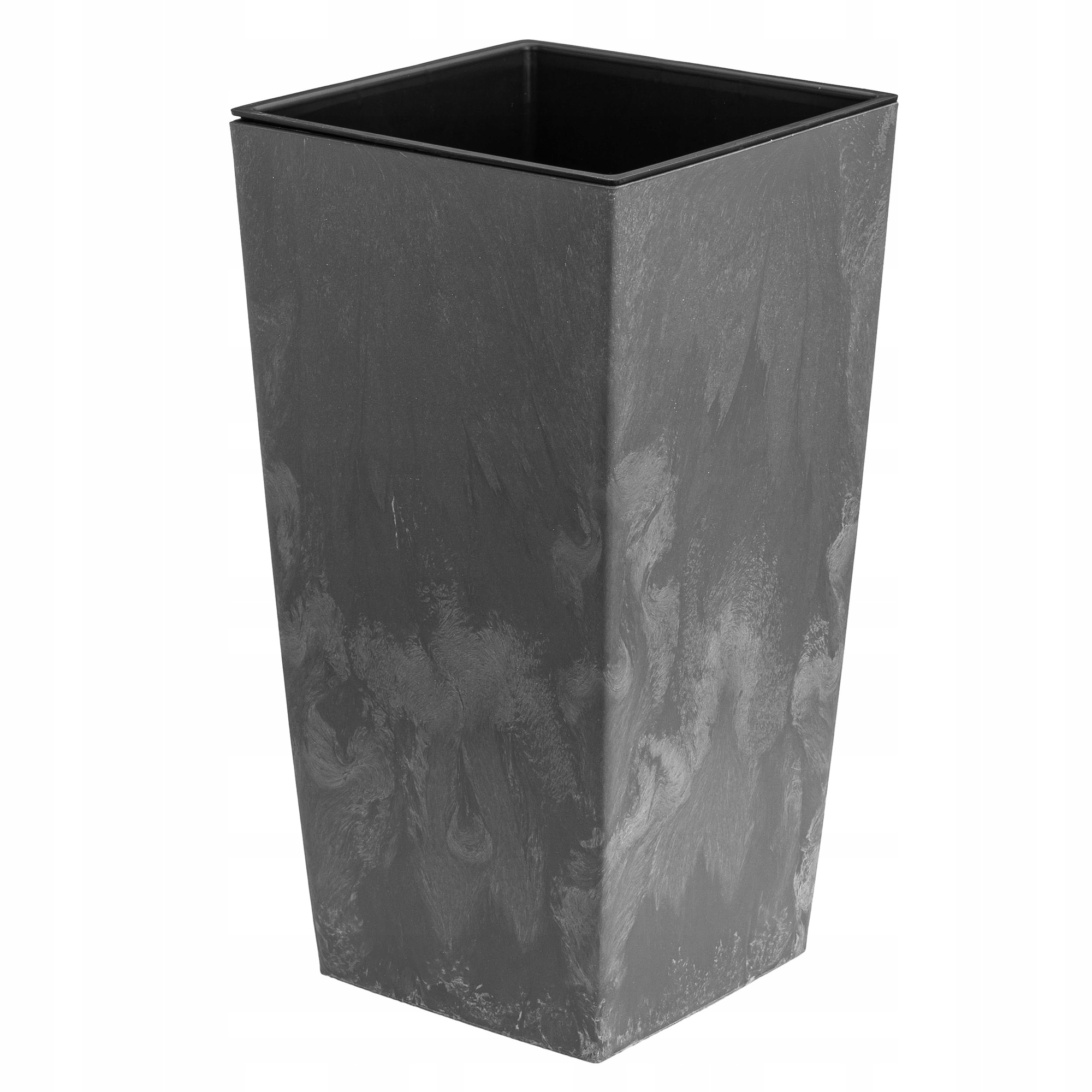 

Donica wkład wysoka 14x14x26,5 cm szary