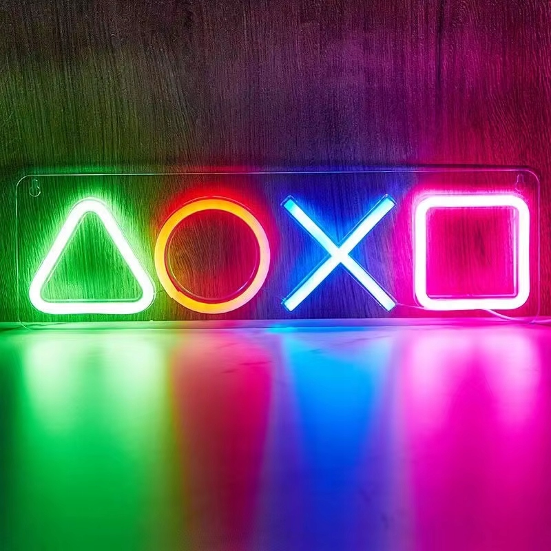 Lampka Playstation Ikons Light Led Neon Duży 42 cm * 12.5 cm