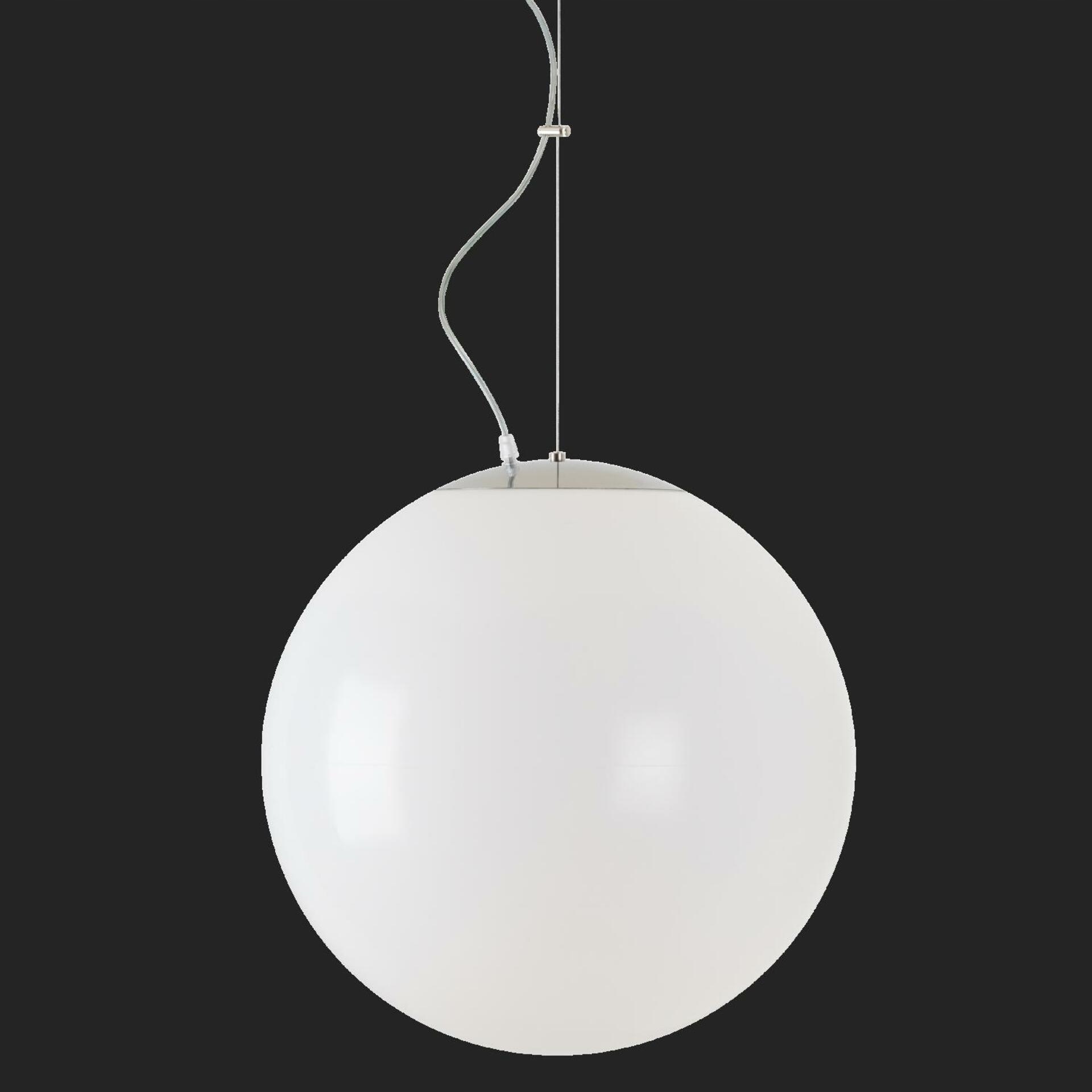 Osmont 64287 Isis L4 Pm Hp závesné plastové svietidlo nerez leštená biela I