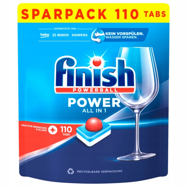 Levně Finish Ultimate Power tablety do myčky s leštidlem 110 ks 1,76kg
