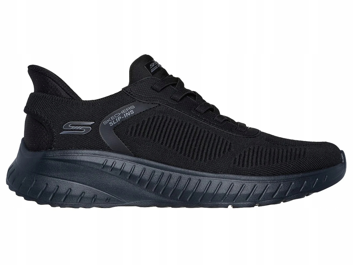 Pánské nazouvací sportovní boty Skechers Bobs Slip-ins 118312-BBK černé, velikost 46