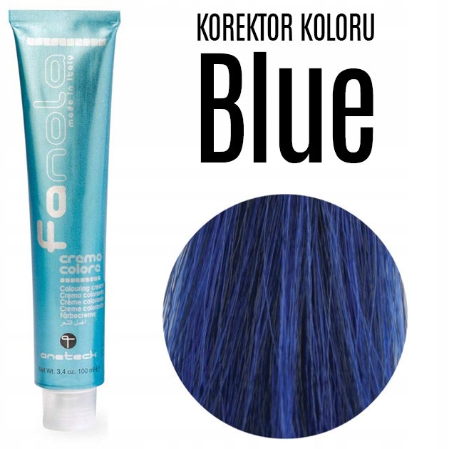 

Fanola Crema Colore 100ml Farba Korektor Blue
