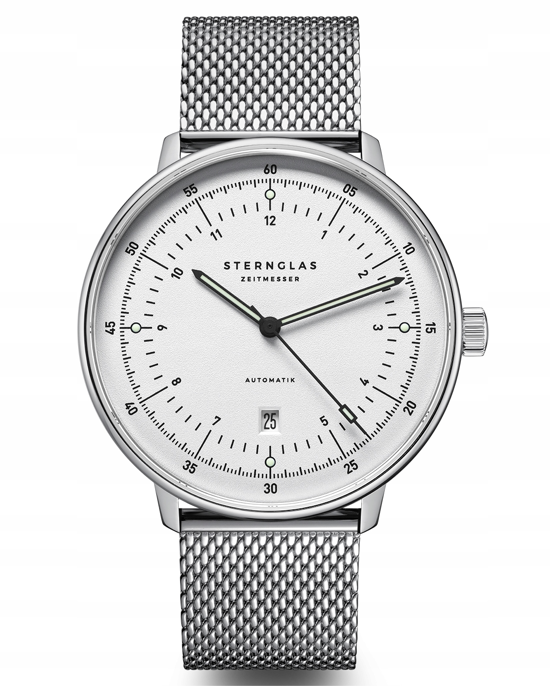 Nový originální Pánské hodinky Sternglas Hamburg S02-HH47-MI04 Automatik