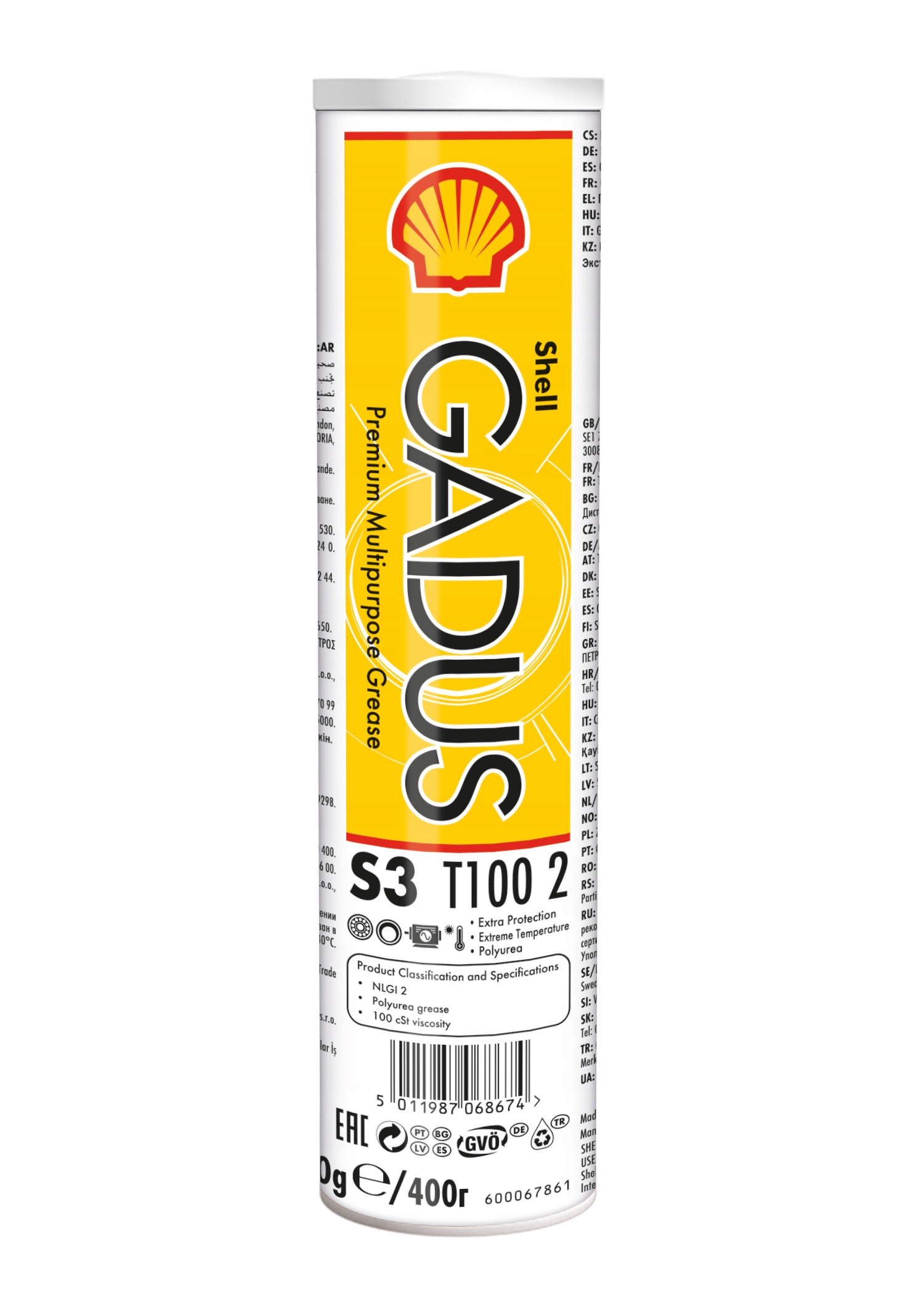 Smar Shell Gadus S3 T100 2 (0,4KG)