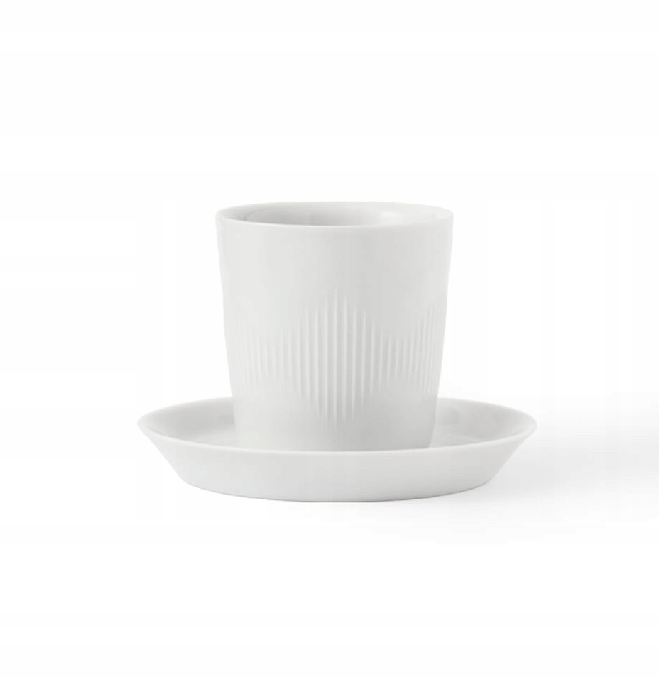 Lyngby Thermodan Termo šálka s podšálkou 120 ml biela