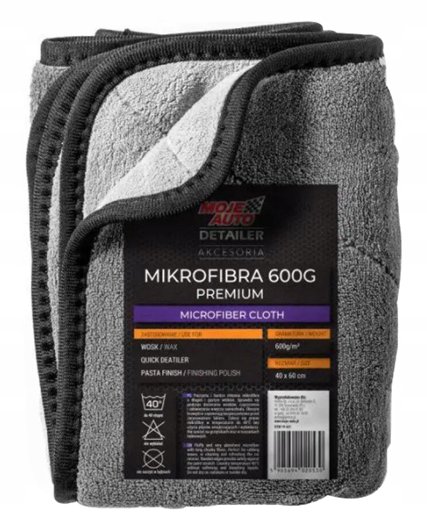 

Moje Auto Detailer Mikrofibra Premium 600G 60X40CM
