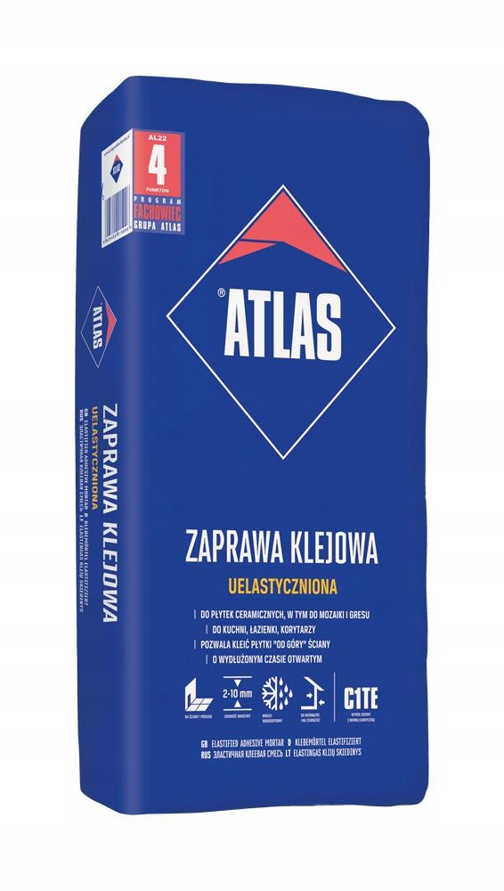 

Klej do płytek Atlas Uelastyczniony 25 kg