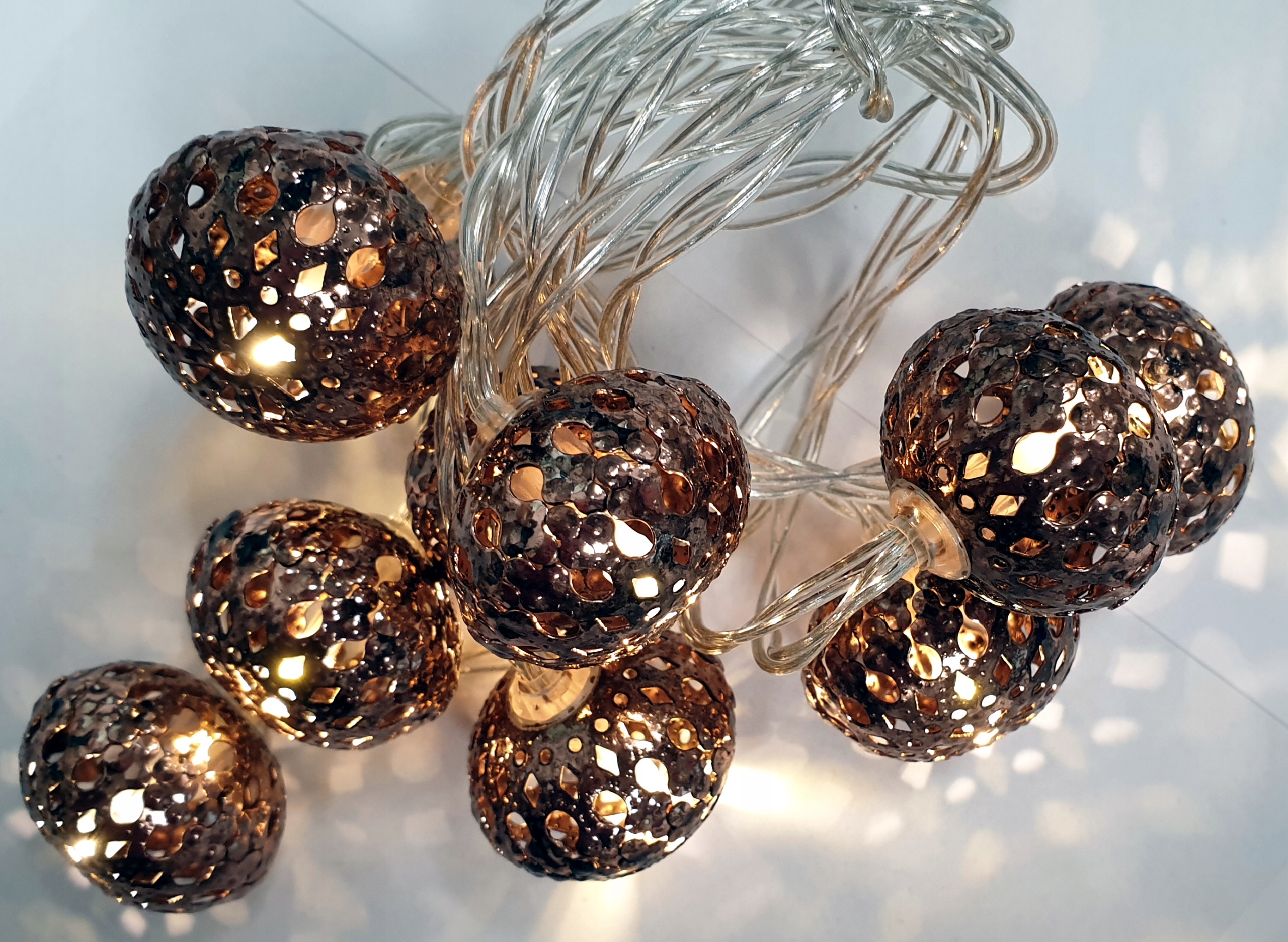 

Lampki Cotton Balls świecące kule 10szt Led 3cm