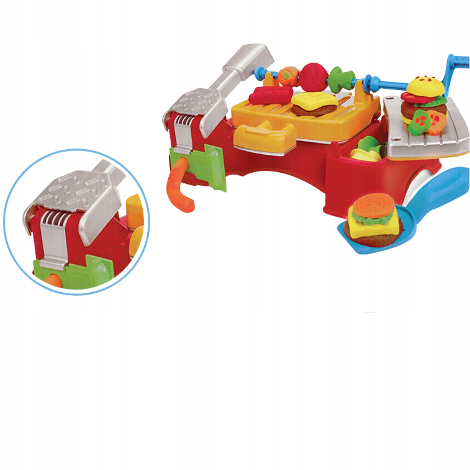 CIASTOLINA MASA PLASTYCZNA CIASTO MAKARON ZESTAW KREATYWNY MASZYNKA BURGER Płeć unisex