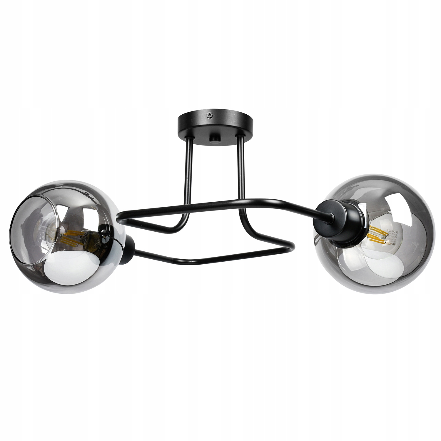 

Szklana Lampa Wisząca Sufitowa Żyrandol Plafon Led