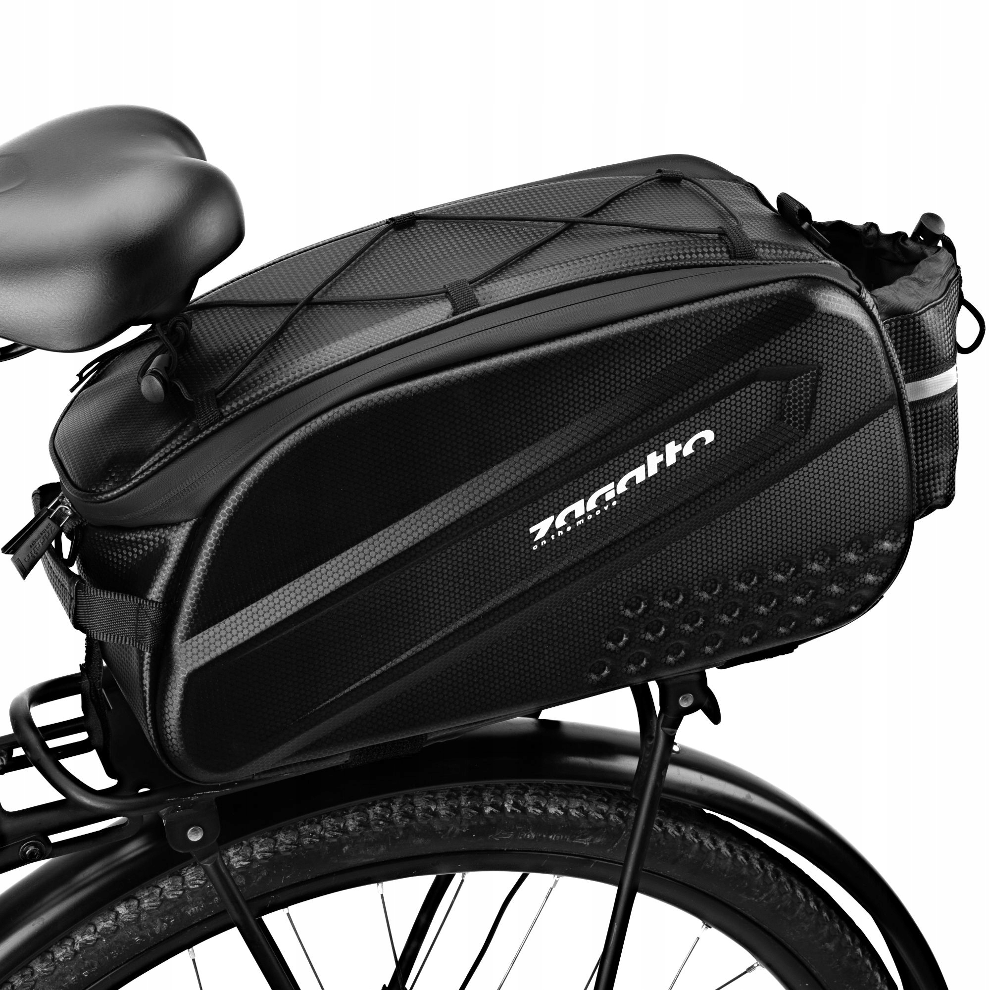 Wodoodporna sakwa rowerowa na bagażnik torba na rower ramię sztywna Zagatto